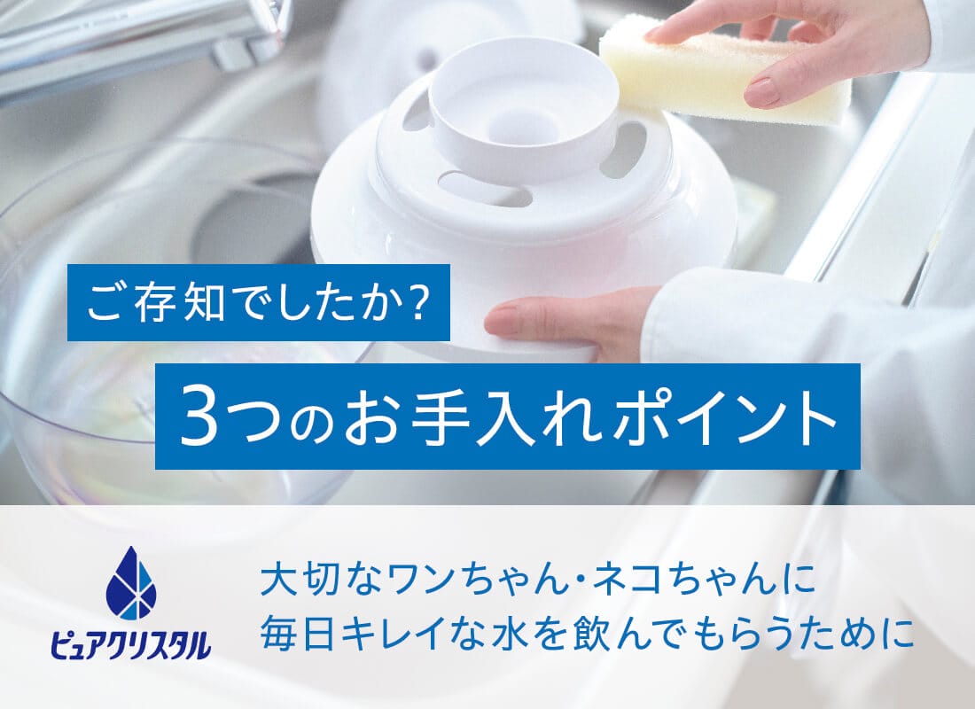 ご存知でしたか？ 3つのお手入れポイント