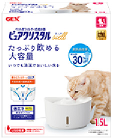 ピュアクリスタル ウェル 1.5L 猫用 ホワイト